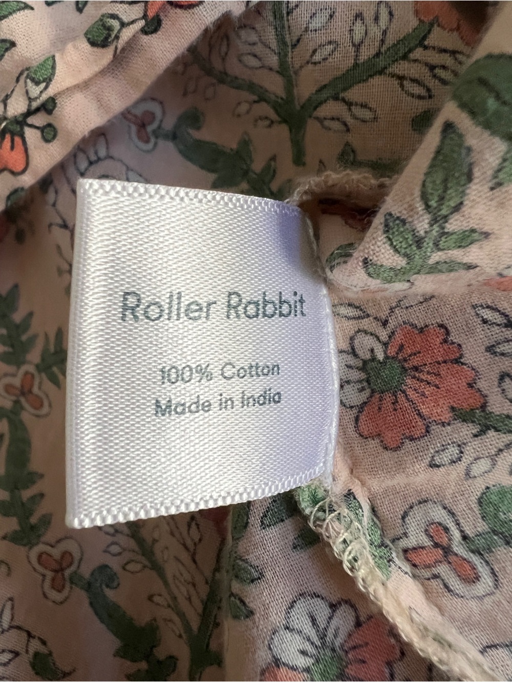 ROLLER RABBIT BOHO 100% COTTON TOP, SIZE L. - Picture 8 of 13